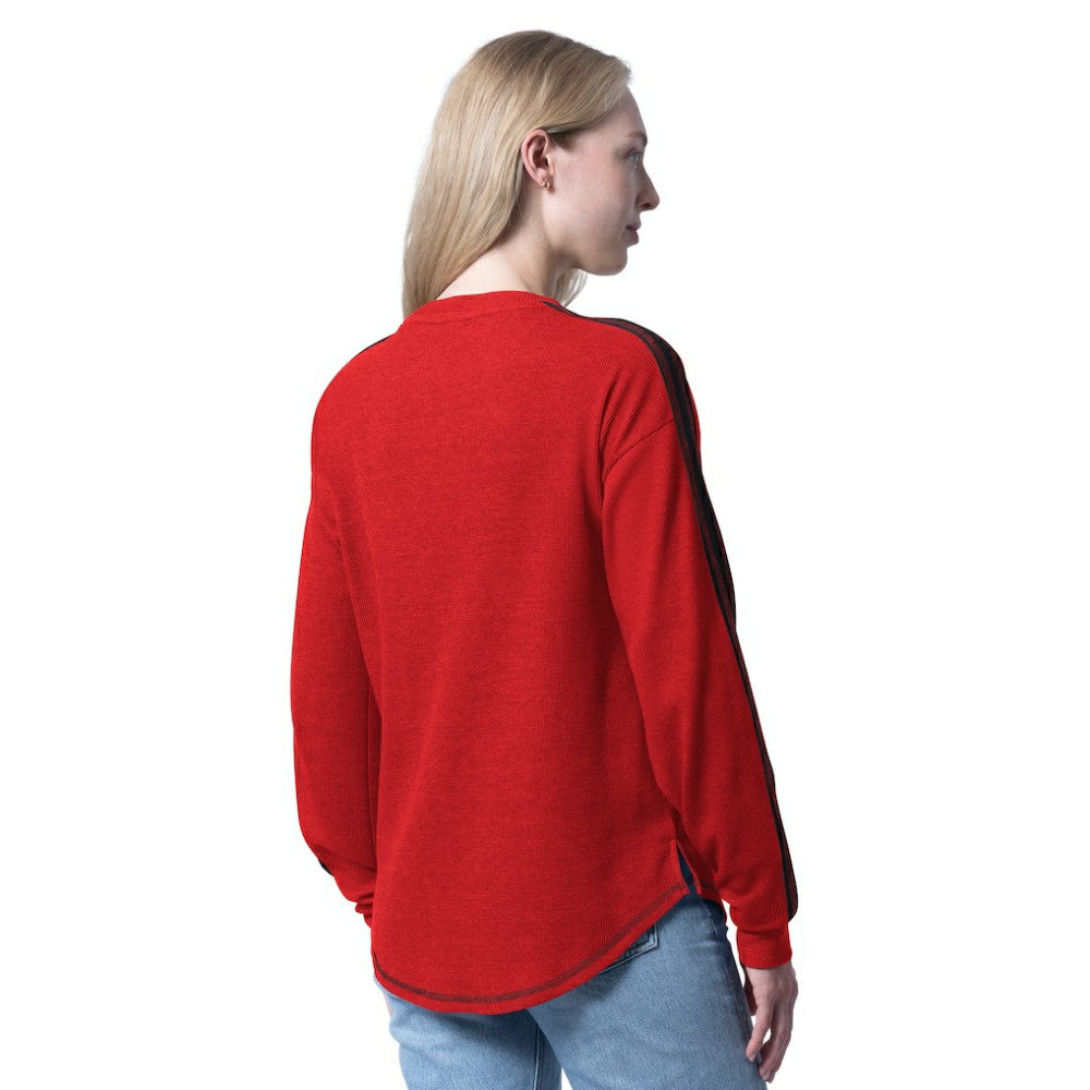 New Jersey Devils G-III 4Her by Carl Banks Women's Advantage Thermal Long-Sleeve Tri-Blend T-Shirt