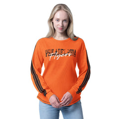 Philadelphia Flyers G-III 4Her by Carl Banks Women's Advantage Thermal Long-Sleeve Tri-Blend T-Shirt
