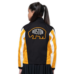 Boston Bruins Starter Girls Key Player Half Zip Jacket
