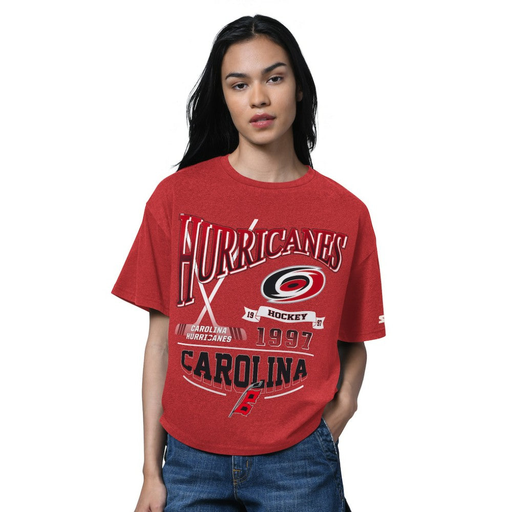 Carolina Hurricanes Starter Women's Oversized Hall of Fame T-Shirt