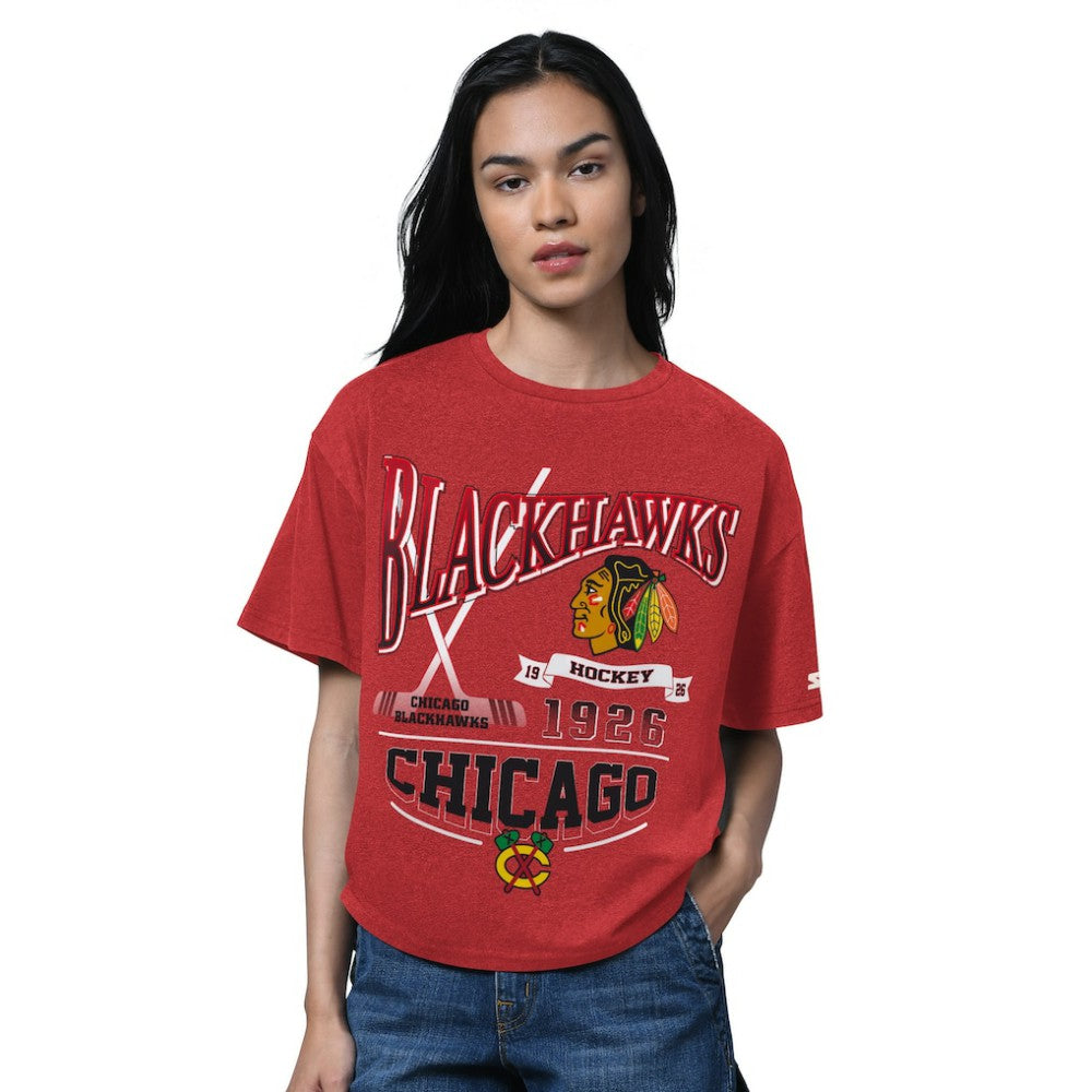 Chicago Blackhawks Starter Women's Oversized Hall of Fame T-Shirt