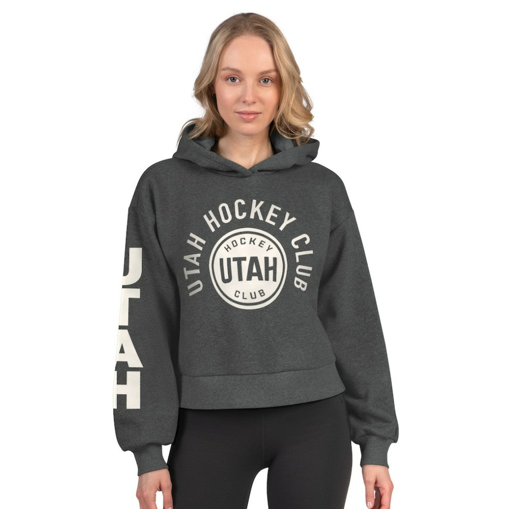 Utah Mammoth Starter Women's Star Player Cropped Fleece Hoodie