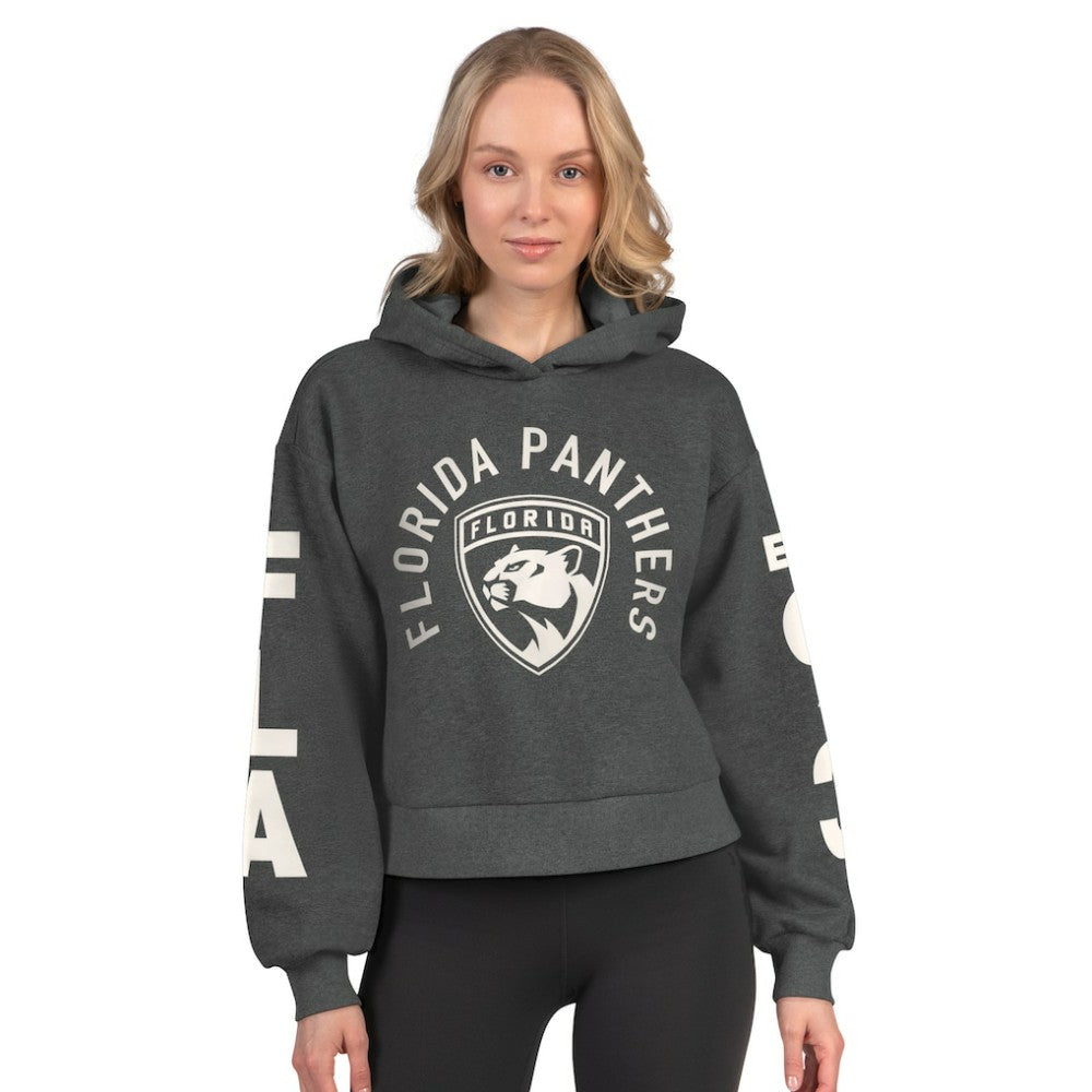 Florida Panthers Starter Women's Star Player Cropped Fleece Hoodie