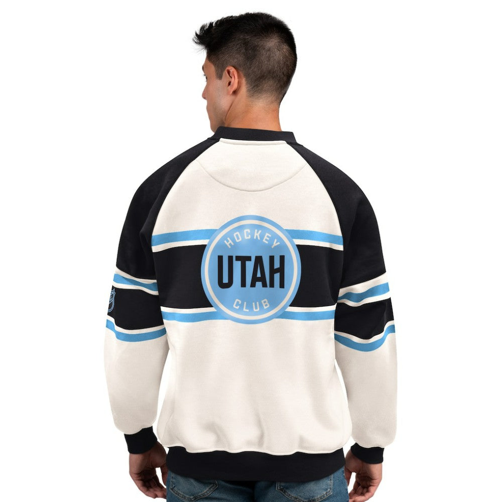 Utah Mammoth Starter Male Adult Defense Fleece Crewneck Sweatshirt