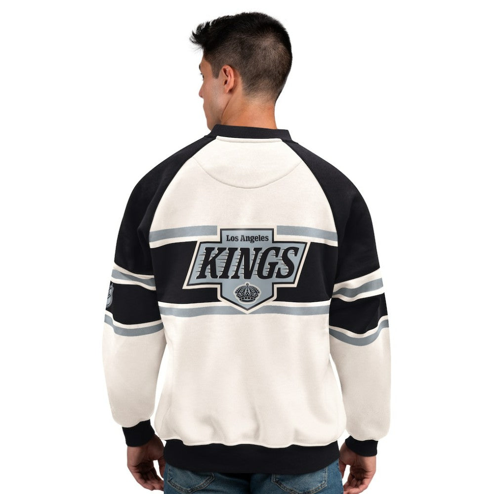 Los Angeles Kings Starter Male Adult Defense Fleece Crewneck Sweatshirt