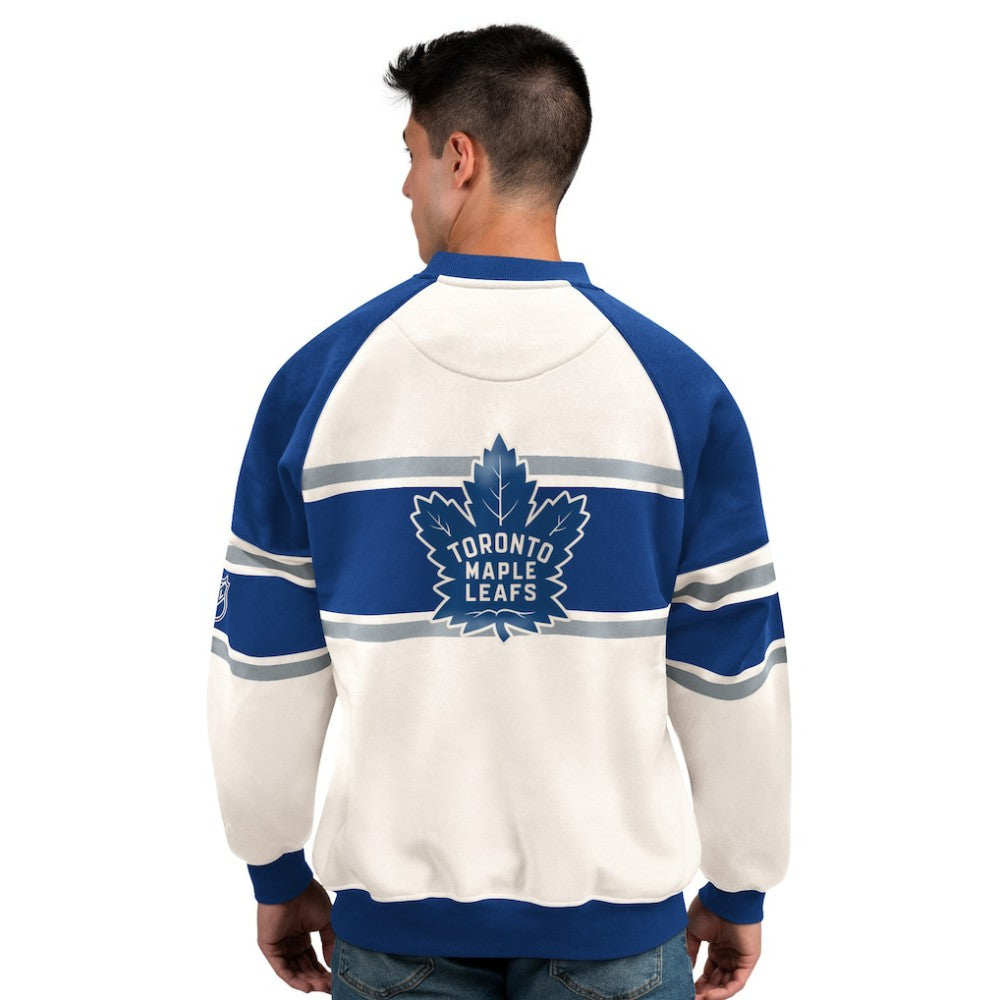 Toronto Maple Leafs Starter Male Adult Defense Fleece Crewneck Sweatshirt