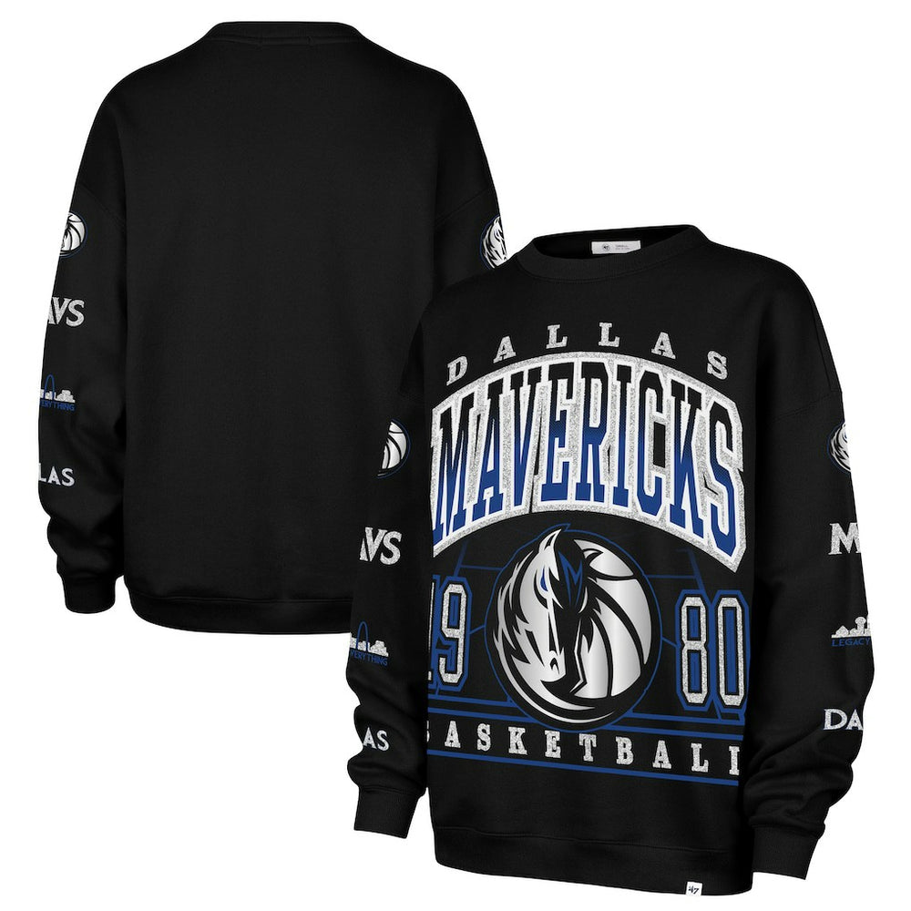 Dallas Mavericks '47 Women's 2025/26 City Edition Go Big Oversized Sweatshirt sale - Black | 47 brand online