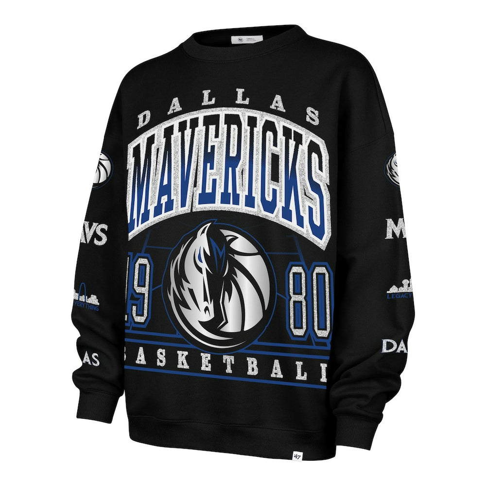 Dallas Mavericks '47 Women's 2025/26 City Edition Go Big Oversized Sweatshirt sale - Black | 47 brand online