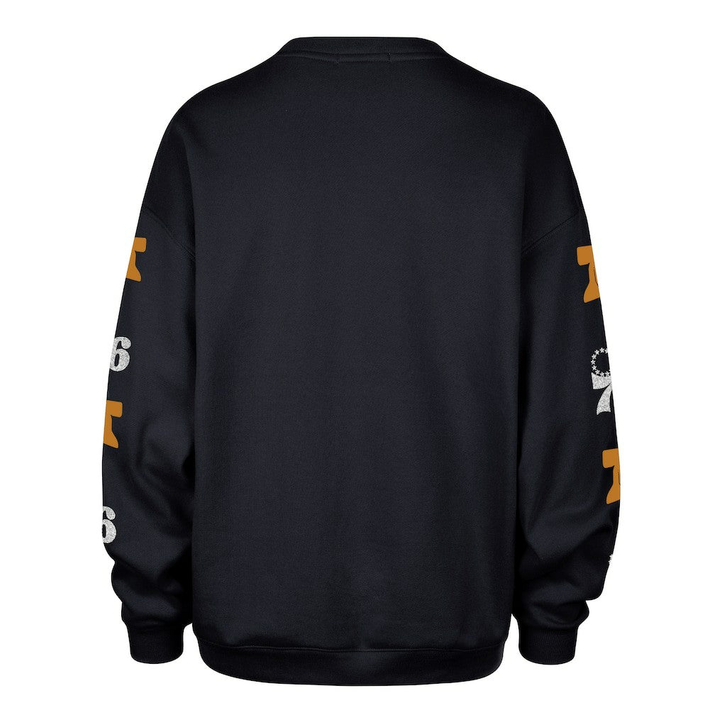 Philadelphia 76ers '47 Women's 2025/26 City Edition Go Big Oversized Sweatshirt - Navy | 47 brand for sale