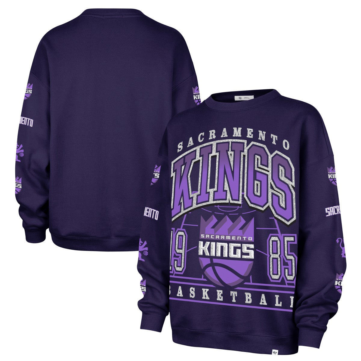 Sacramento Kings '47 Women's 2025/26 City Edition Go Big Oversized Sweatshirt - Purple | 47 brand shop