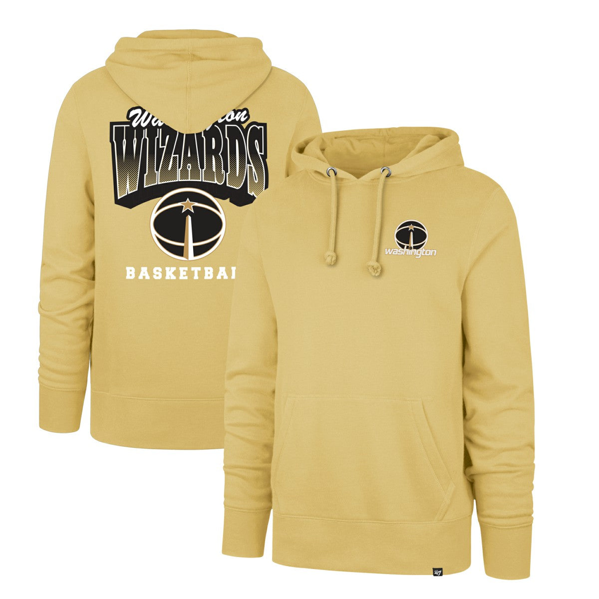 Washington Wizards '47 2025/26 City Edition Jab Step Headline Hoodie - Gold | 47 brand discount