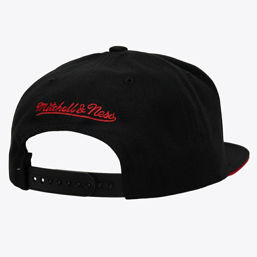 Philadelphia 76ers Color Pop Snapback Hat - Red/Black | Mitchell & Ness cheap