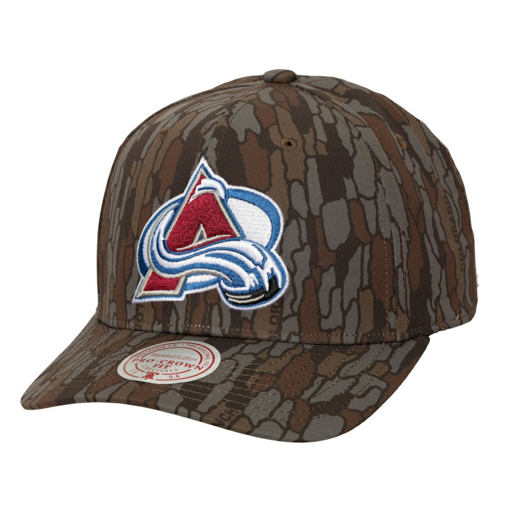 Colorado Avalanche Mitchell & Ness Hidden Camo Pro Crown Adjustable Hat