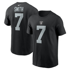 NFL Las Vegas Raiders Geno Smith  Name & Number T-Shirt