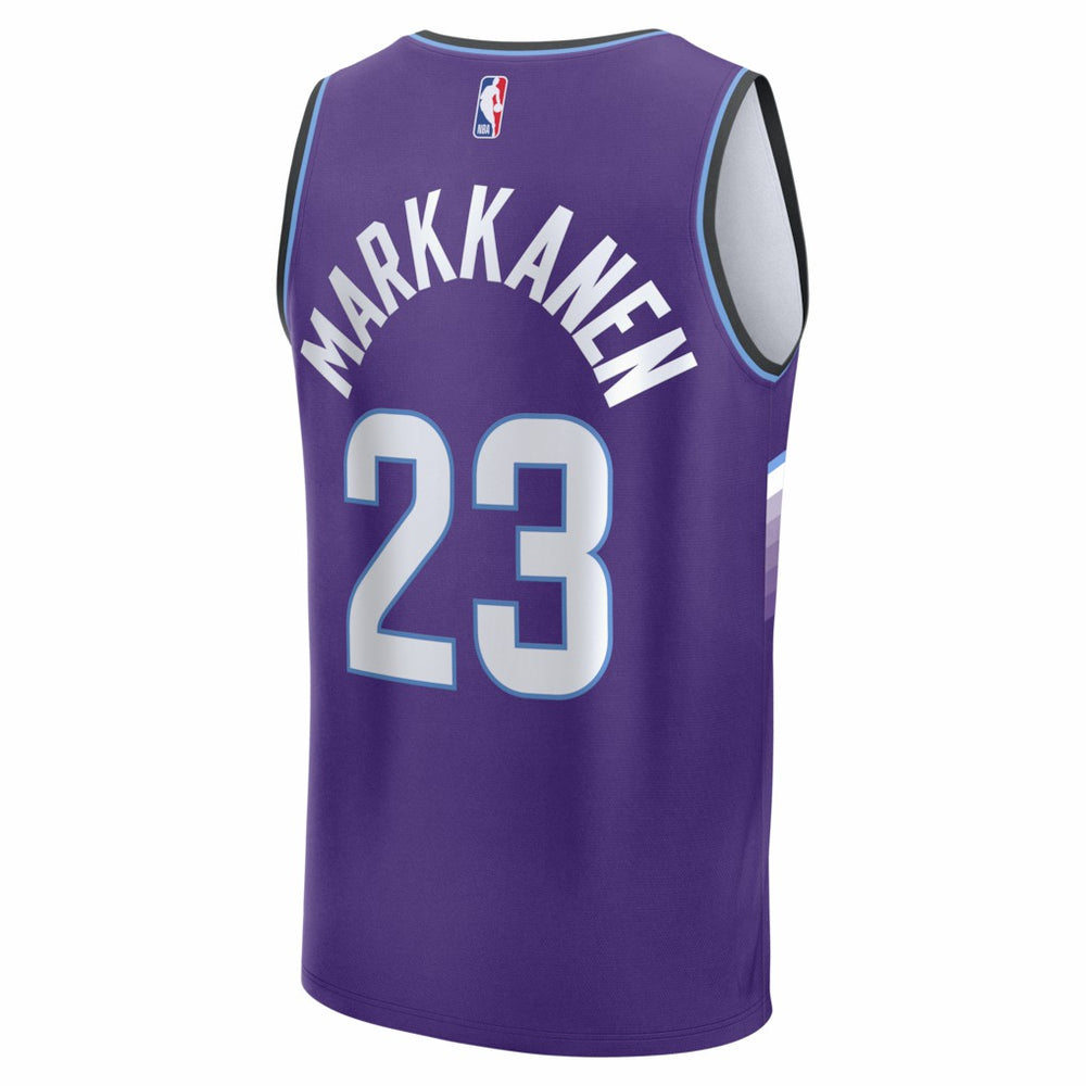 Lauri Markkanen Utah Jazz Fast Break Replica Jersey - Icon Edition - Purple | Fanatics online