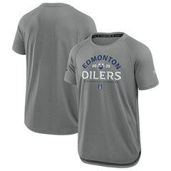Edmonton Oilers Fanatics 2025 Stanley Cup Playoffs Authentic Pro Rink Performance T-Shirt
