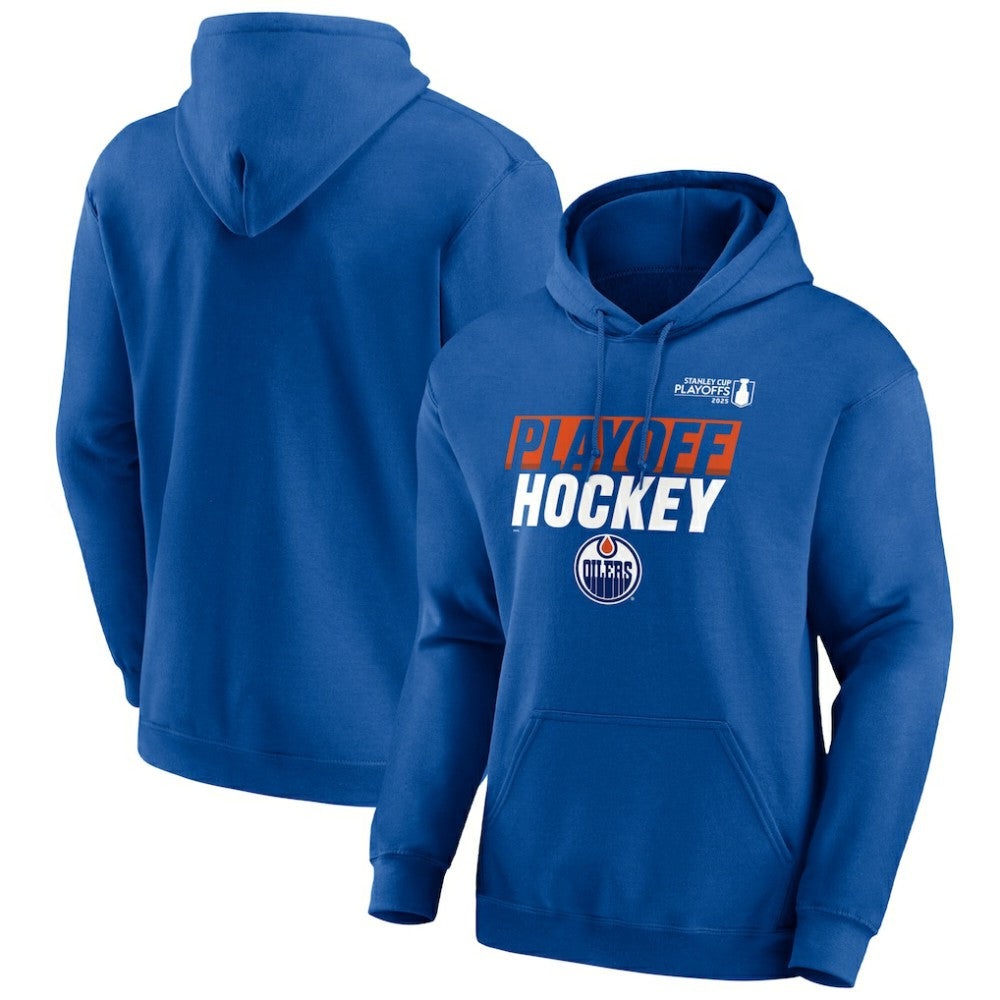 Edmonton Oilers Fanatics 2025 Stanley Cup Playoffs Breakout Fleece Pullover Hoodie