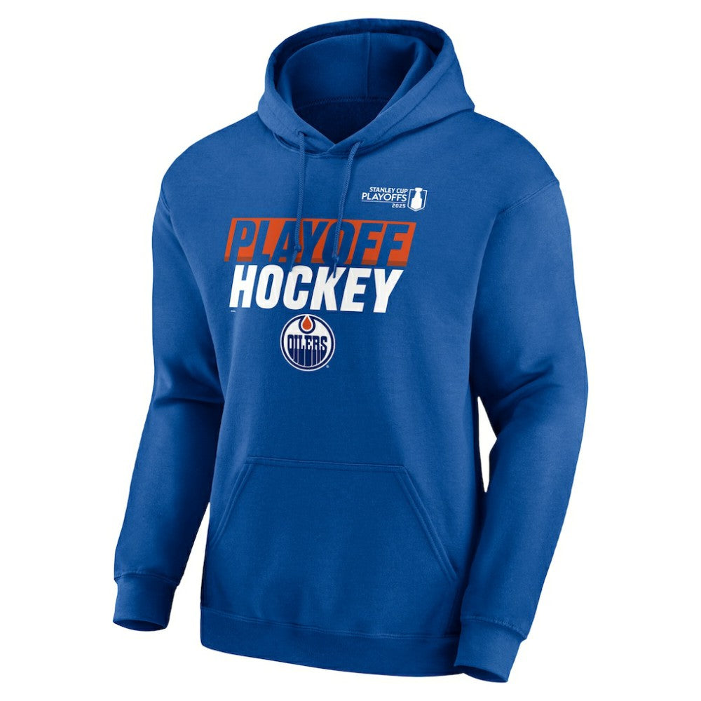 Edmonton Oilers Fanatics 2025 Stanley Cup Playoffs Breakout Fleece Pullover Hoodie