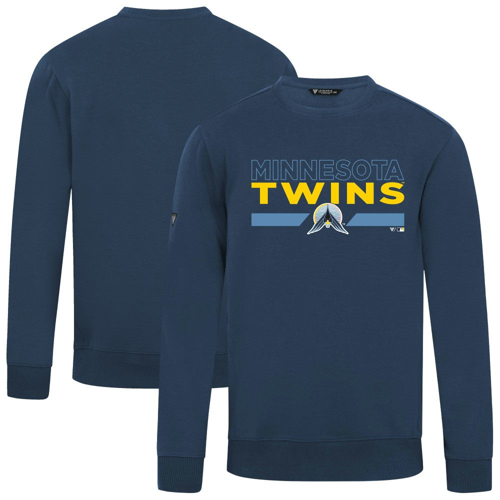 Minnesota Twins Levelwear City Connect Zane No Hitter Pullover Sweatshirt - Navy