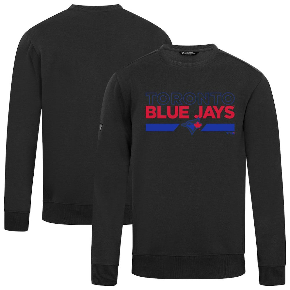 Toronto Blue Jays Levelwear City Connect Zane No Hitter Pullover Sweatshirt - Black