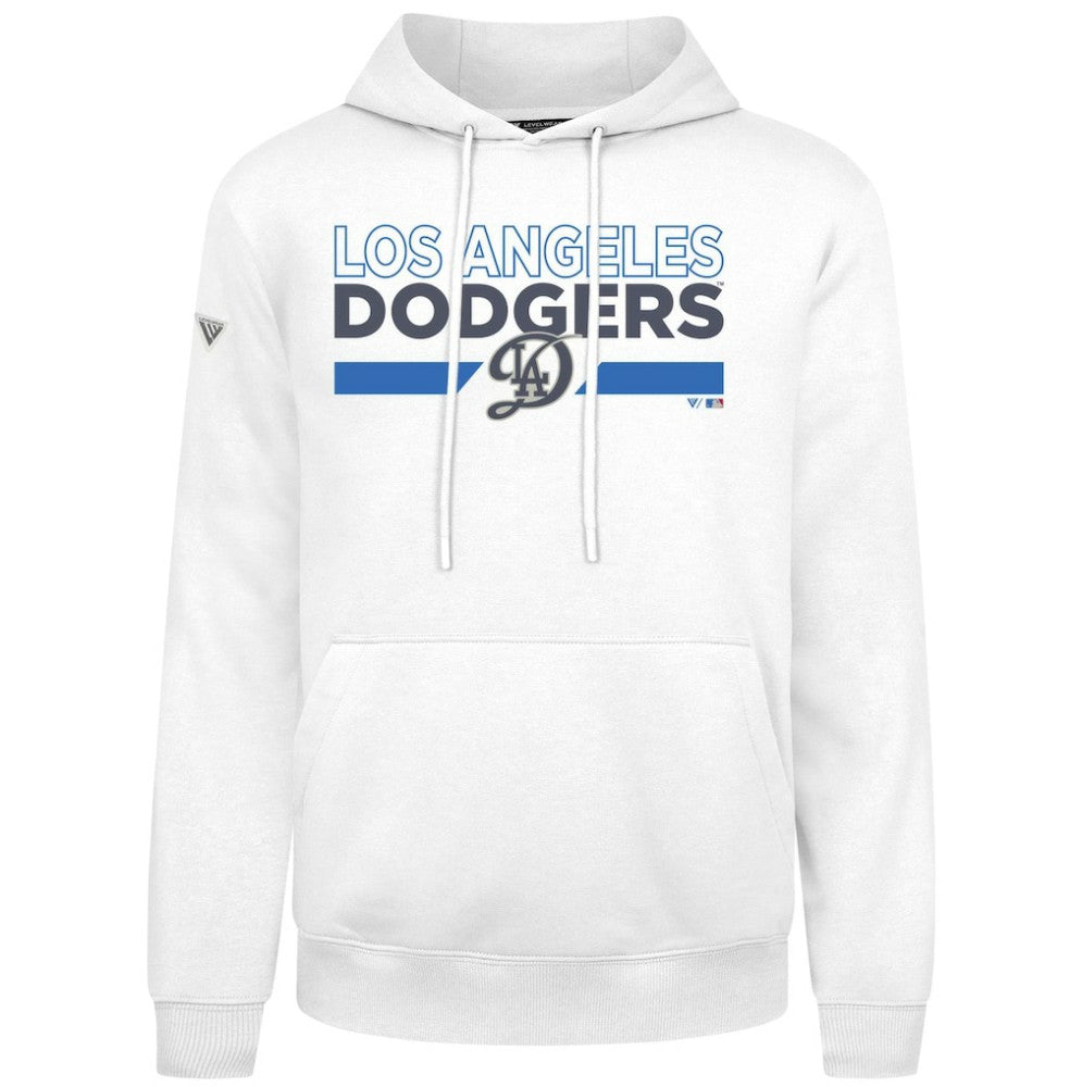 Los Angeles Dodgers Levelwear City Connect Podium No Hitter Pullover Hoodie - White