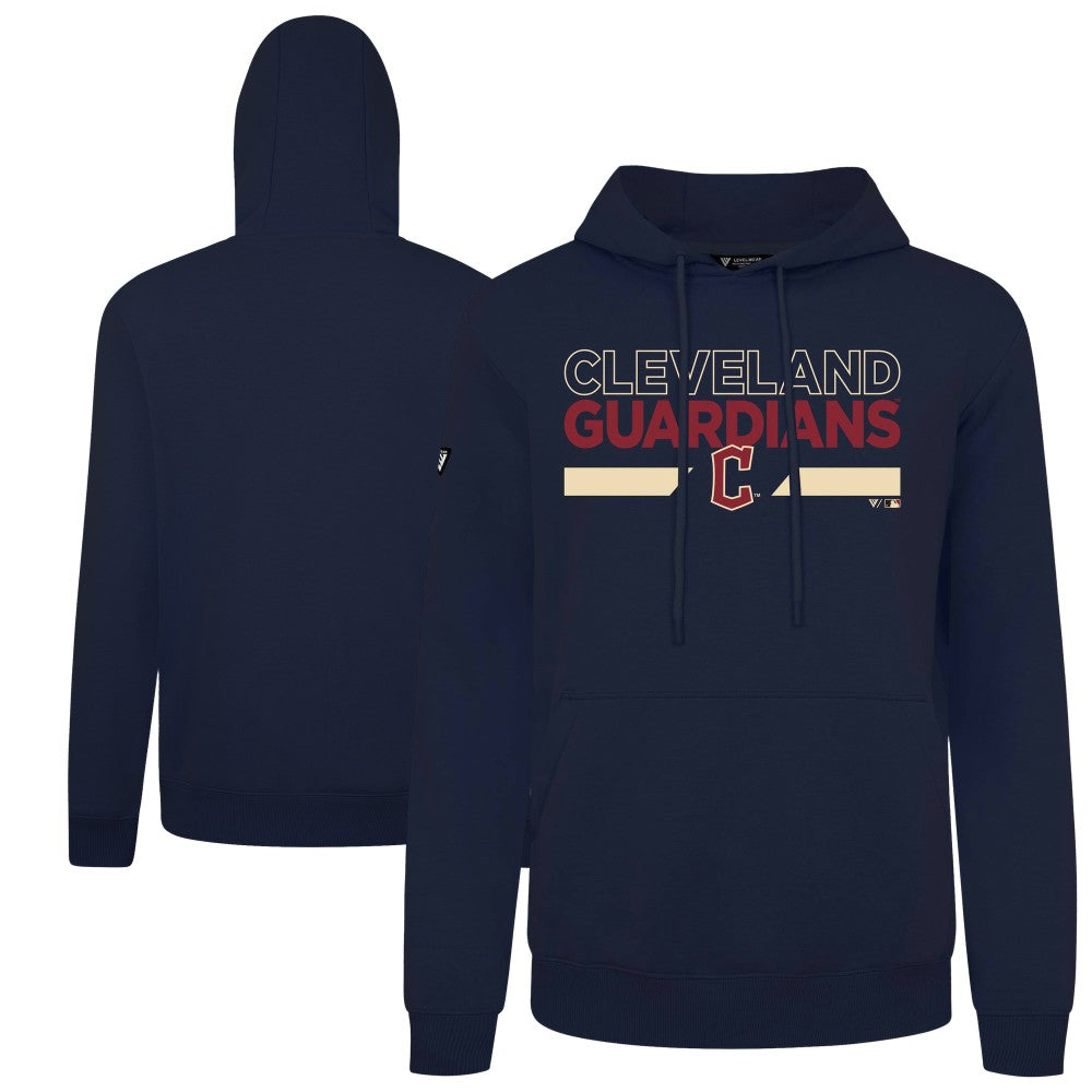 Cleveland Guardians Levelwear City Connect Podium No Hitter Pullover Hoodie - Navy