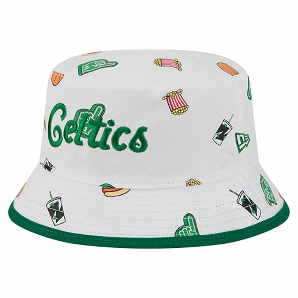 Boston Celtics Team Cheer Reversible Bucket Hat - White | New Era discount