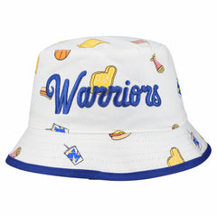 Golden State Warriors Team Cheer Reversible Bucket Hat sale - White | New Era sale