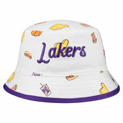 Los Angeles Lakers Team Cheer Reversible Bucket Hat - White | New Era discount