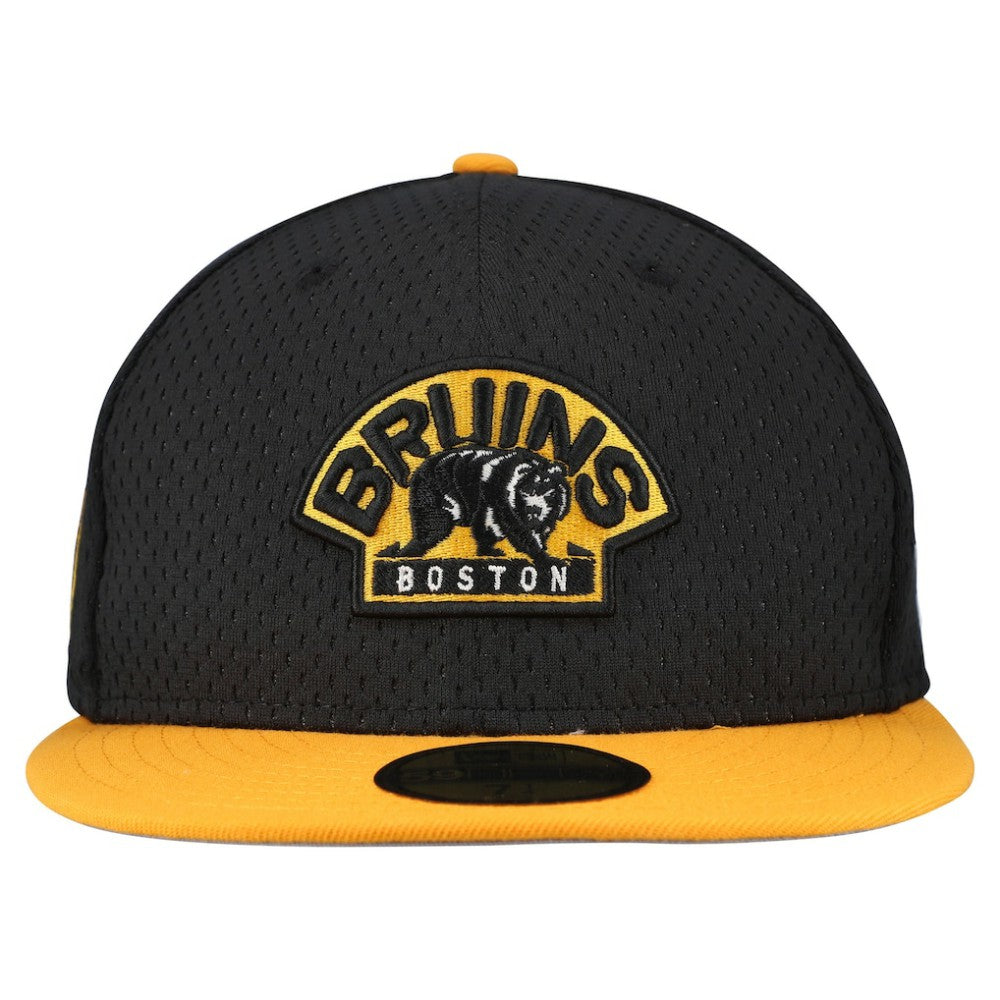 Boston Bruins New Era Mesh Crown Two-Tone 59FIFTY Fitted Hat