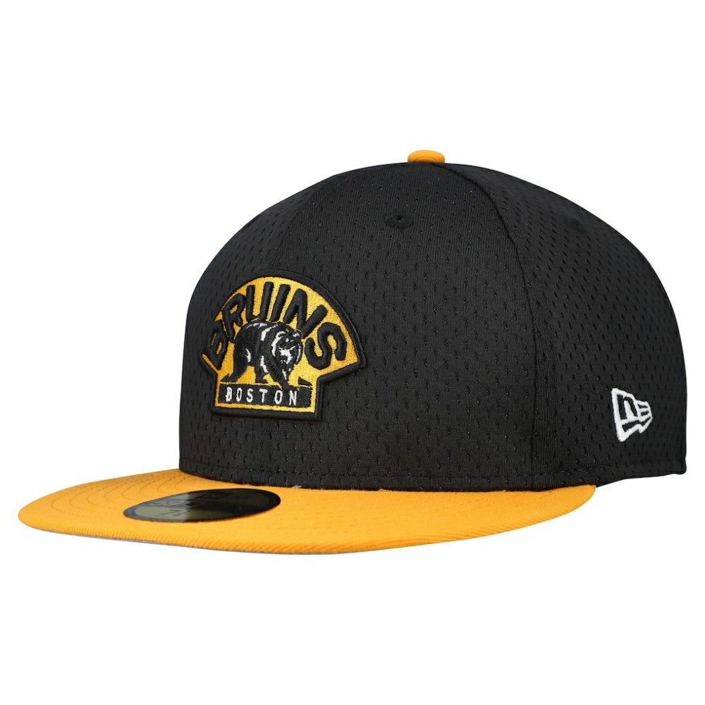 Boston Bruins New Era Mesh Crown Two-Tone 59FIFTY Fitted Hat