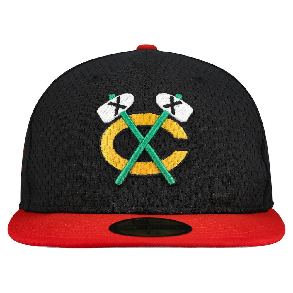 Chicago Blackhawks New Era Mesh Crown Two-Tone 59FIFTY Fitted Hat