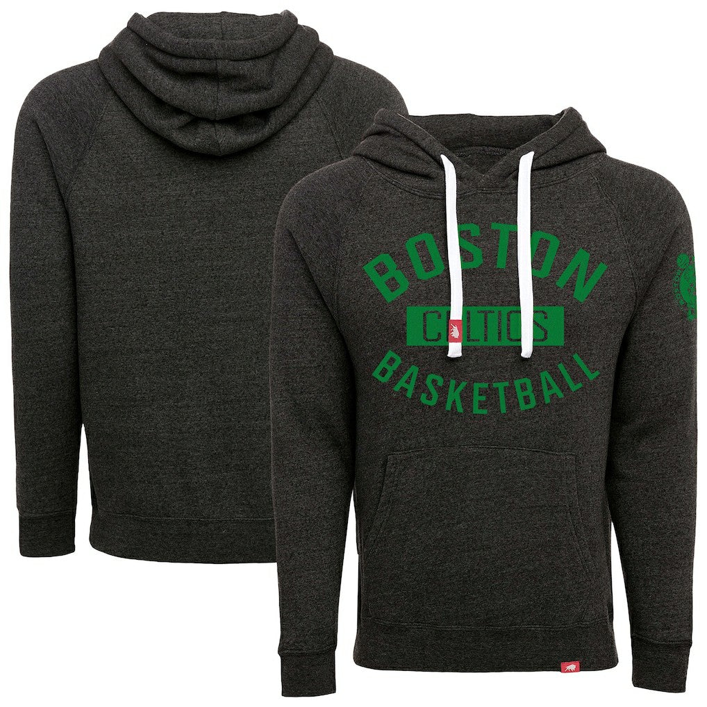 Boston Celtics Sportiqe Unisex Olsen Tri-Blend Pullover Hoodie - Black on sale