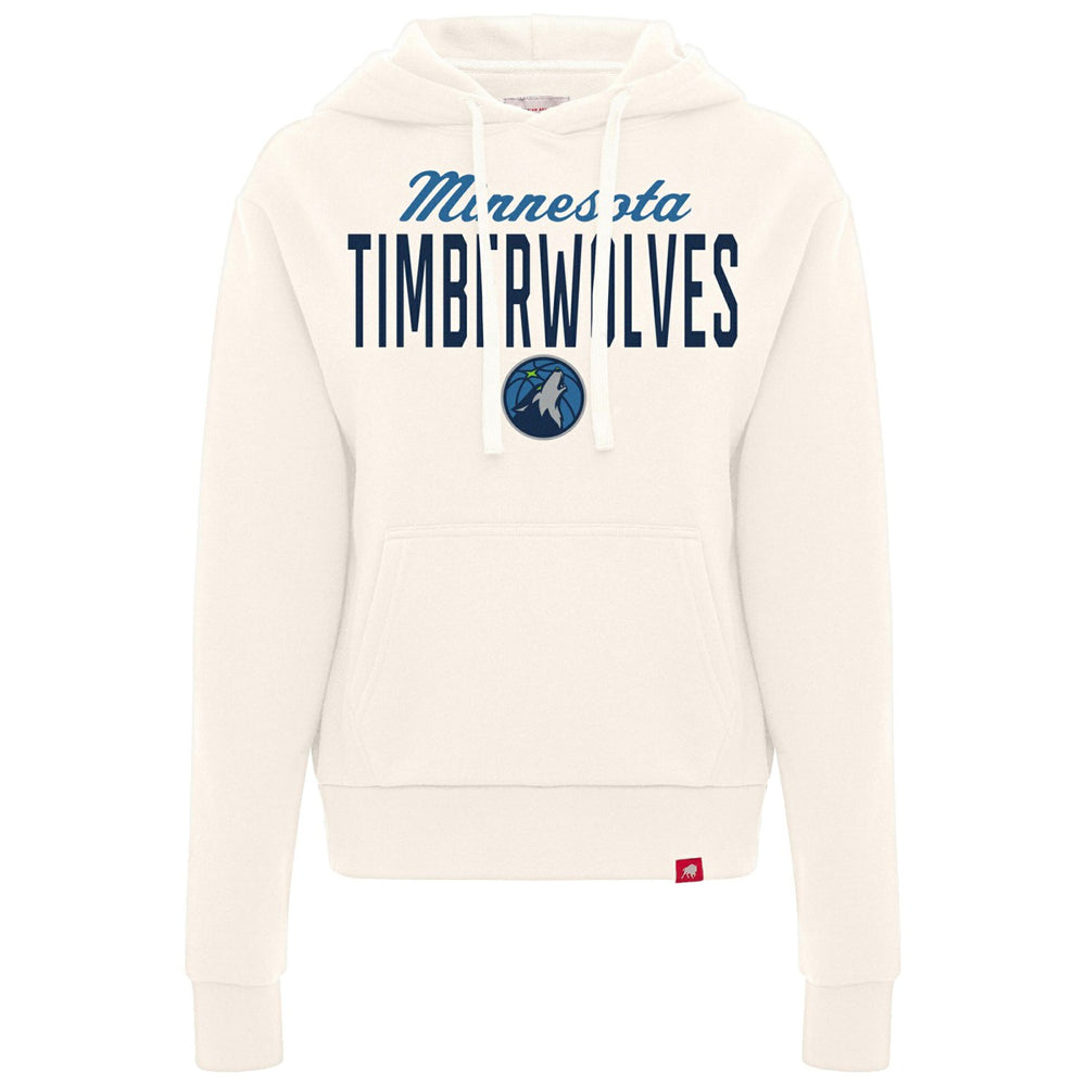 Minnesota Timberwolves Sportiqe Women's Ava Boxy Tri-Blend Pullover Hoodie - Cream online