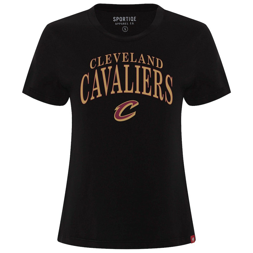Cleveland Cavaliers Sportiqe Women's Arcadia Boxy T-Shirt sale - Black outlet