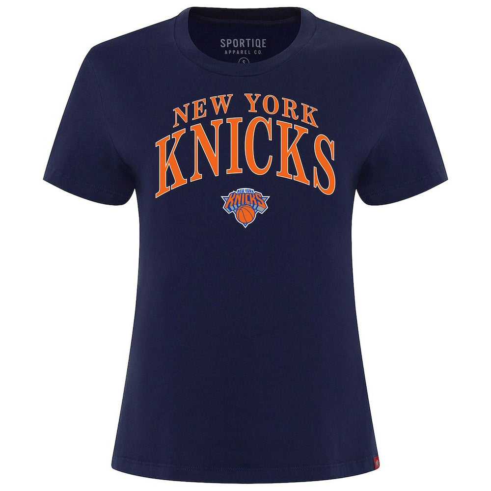 New York Knicks Sportiqe Women's Arcadia Boxy T-Shirt - Navy on sale