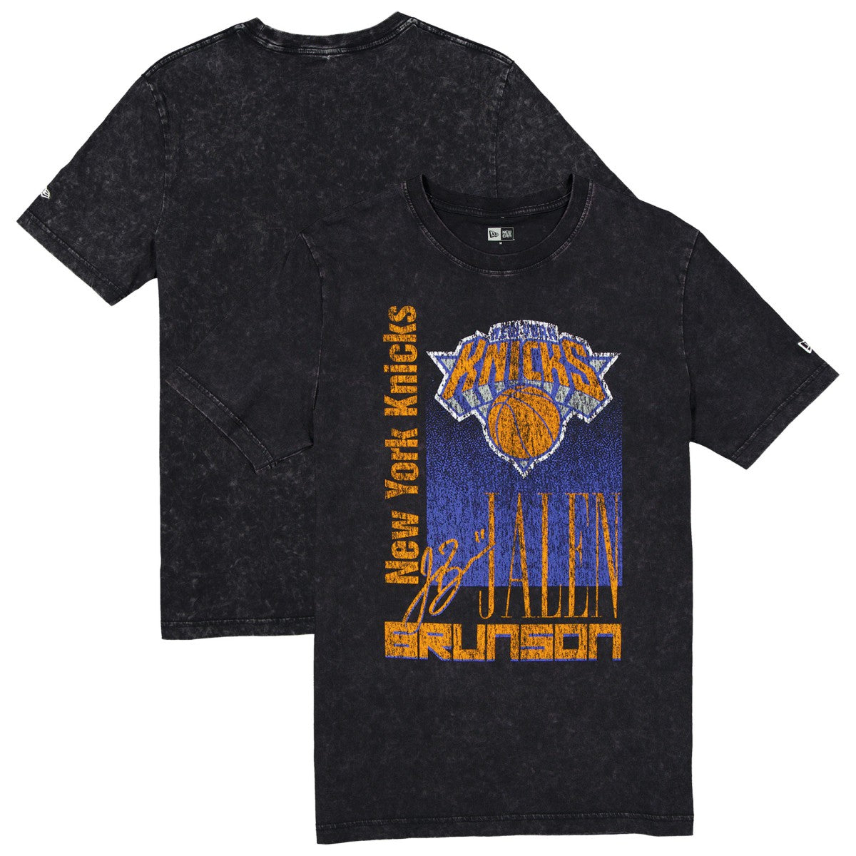 Jalen Brunson New York Knicks Full Court Press Mineral Wash Player T-Shirt - Black | New Era discount