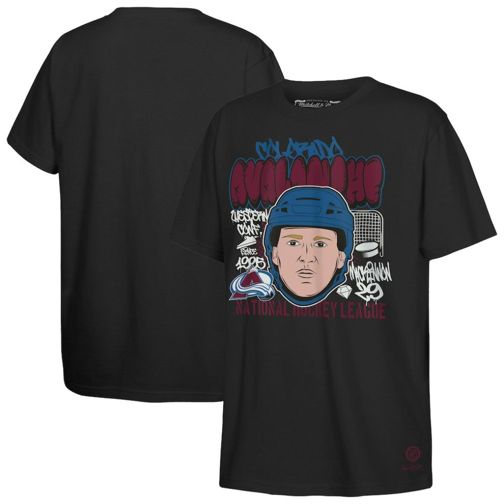 Nathan MacKinnon Colorado Avalanche Mitchell & Ness Youth Caricature T-Shirt