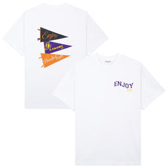 Enjoy Basketball x Los Angeles Lakers Unisex Hoop Enthusiast Capsule Collection T-Shirt - White for sale