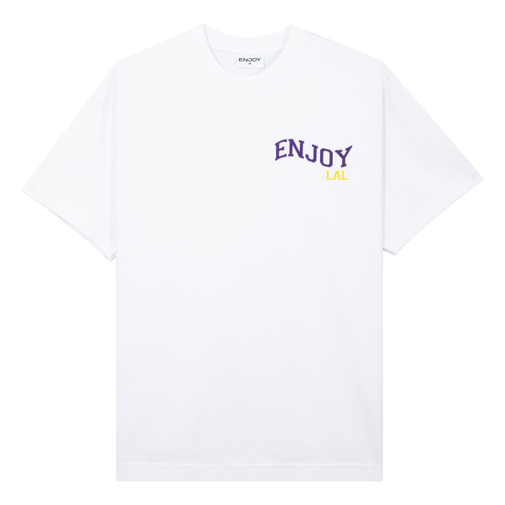 Enjoy Basketball x Los Angeles Lakers Unisex Hoop Enthusiast Capsule Collection T-Shirt - White for sale