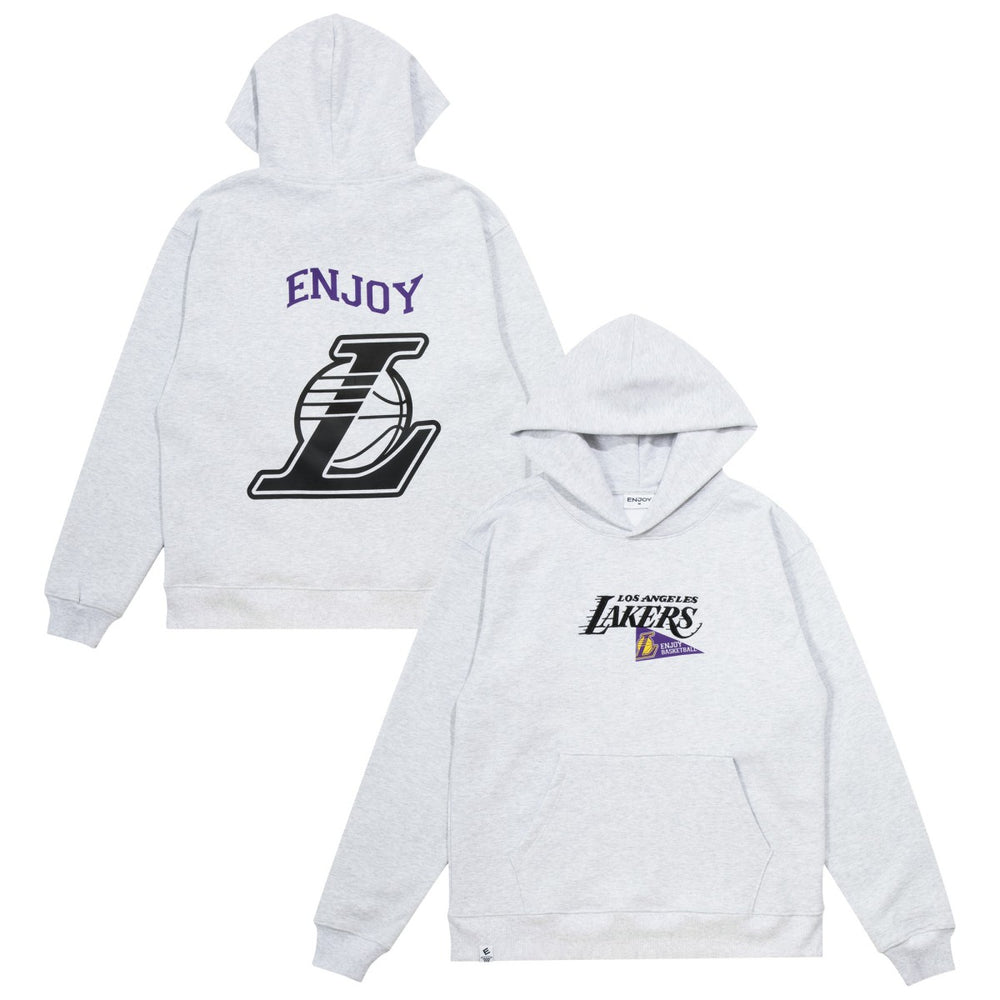Enjoy Basketball x Los Angeles Lakers Unisex Hoop Enthusiast Capsule Collection Pullover Hoodie - Heather Gray shop