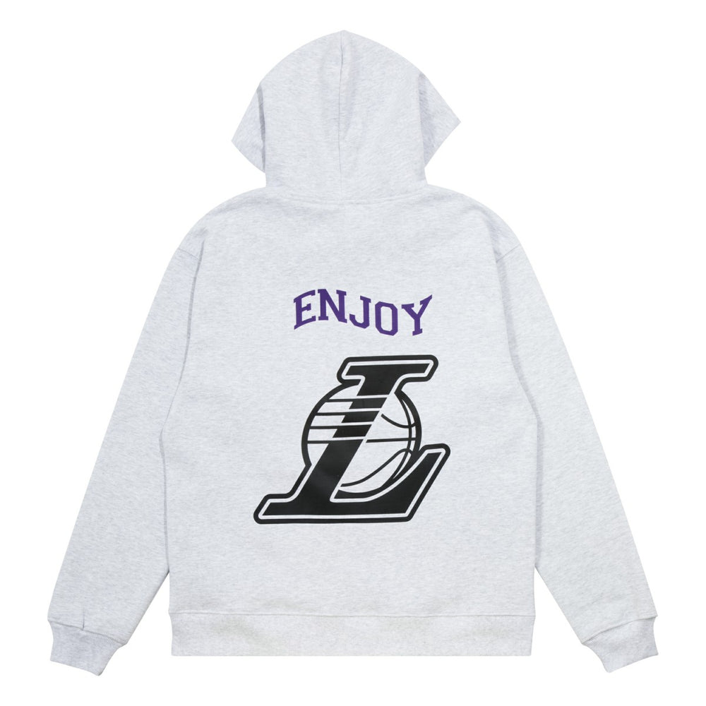Enjoy Basketball x Los Angeles Lakers Unisex Hoop Enthusiast Capsule Collection Pullover Hoodie - Heather Gray shop