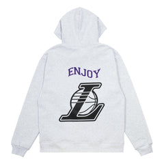 Enjoy Basketball x Los Angeles Lakers Unisex Hoop Enthusiast Capsule Collection Pullover Hoodie - Heather Gray shop