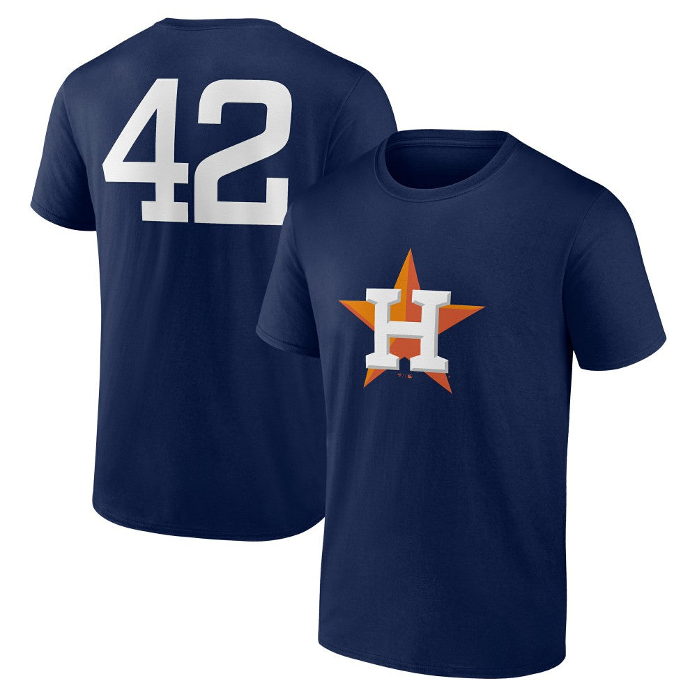 Houston Astros Jackie Robinson Day Name & Number T-Shirt - Navy