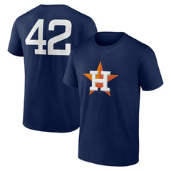 Houston Astros Jackie Robinson Day Name & Number T-Shirt - Navy
