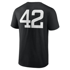 Miami Marlins Jackie Robinson Day Name & Number T-Shirt - Black