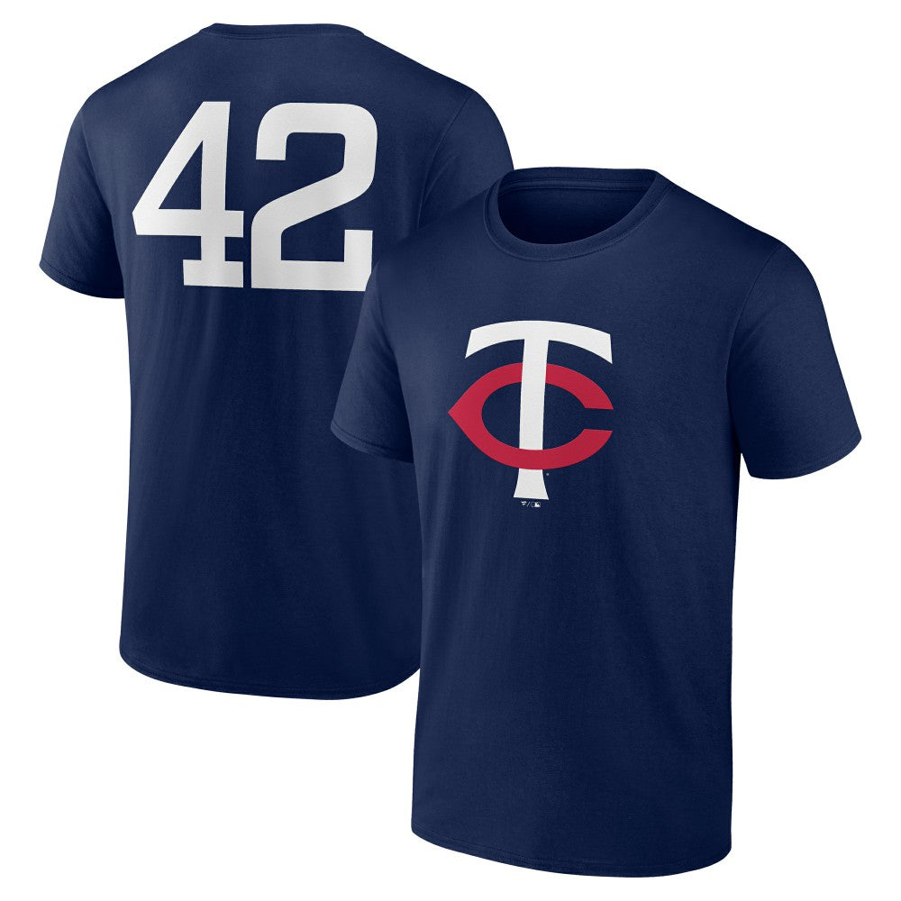 Minnesota Twins Jackie Robinson Day Name & Number T-Shirt - Navy