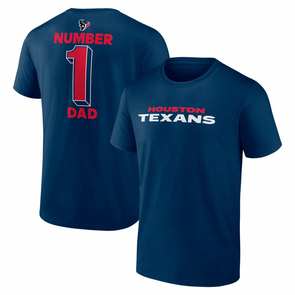 NFL Houston Texans #1 Dad Jersey T-Shirt