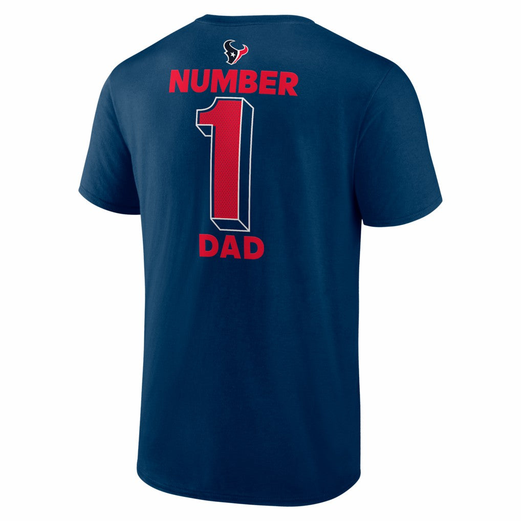 NFL Houston Texans #1 Dad Jersey T-Shirt