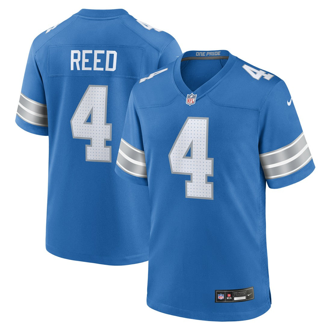 NFL Detroit Lions D.J. Reed  Team Game Jersey